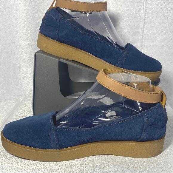 TIMBERLAND PAXTON HILL Blue Suede Ankle Strap Sandals women sz 7 - Picture 2 of 7